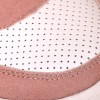 Sneakersy - Różowo Białe Na Dwa Rzepy - Koturn
