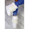 Sneakersy Białe Śniegowce Na Koturnie 7183